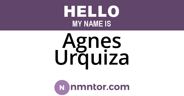 Agnes Urquiza