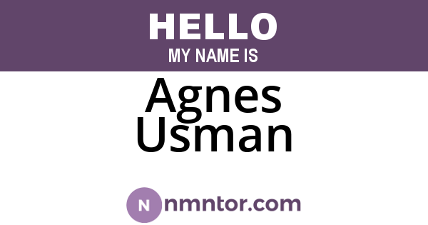 Agnes Usman