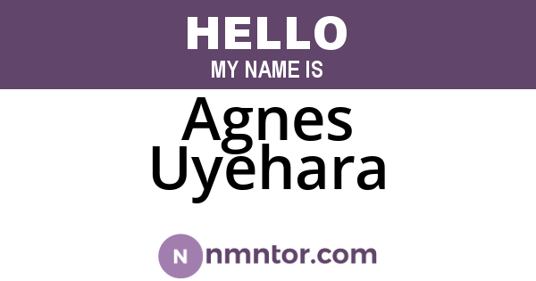 Agnes Uyehara