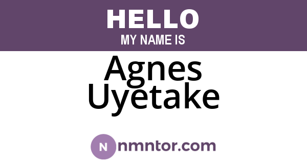 Agnes Uyetake