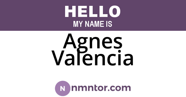 Agnes Valencia