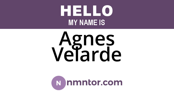 Agnes Velarde