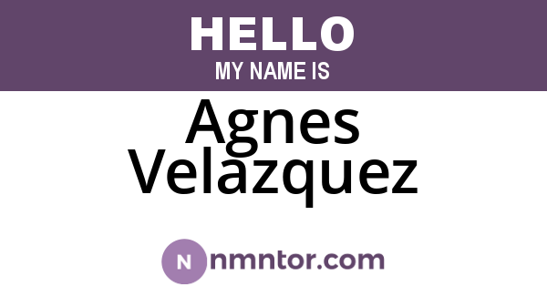 Agnes Velazquez