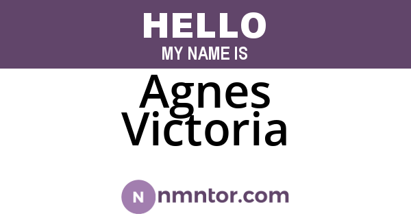 Agnes Victoria
