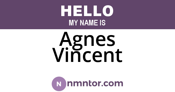 Agnes Vincent