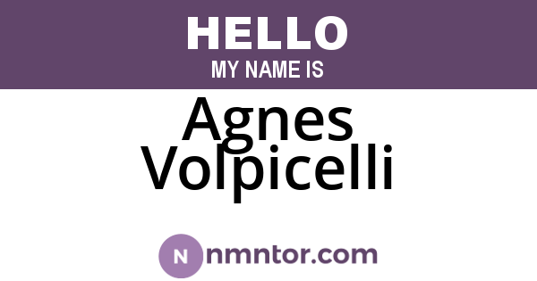 Agnes Volpicelli
