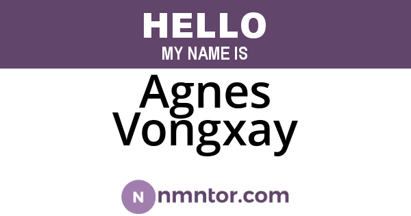 Agnes Vongxay