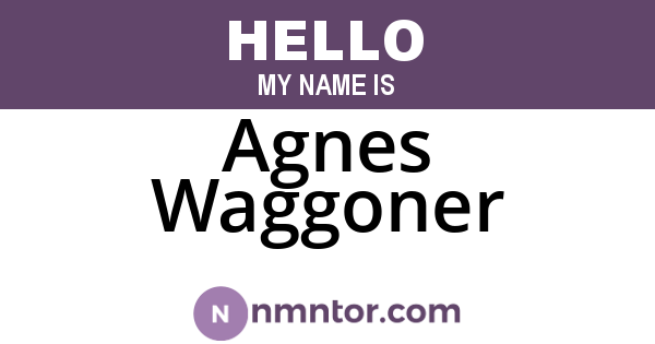 Agnes Waggoner