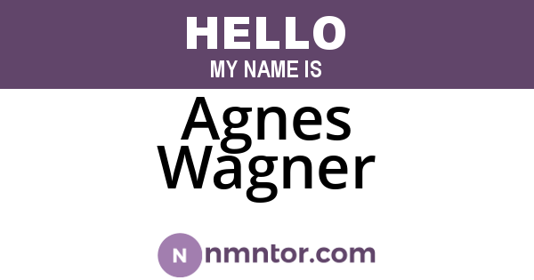 Agnes Wagner