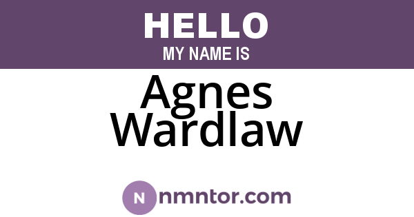 Agnes Wardlaw