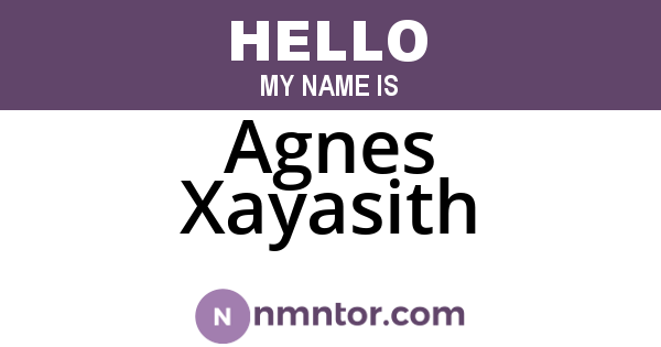 Agnes Xayasith