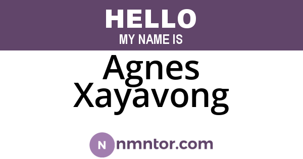 Agnes Xayavong