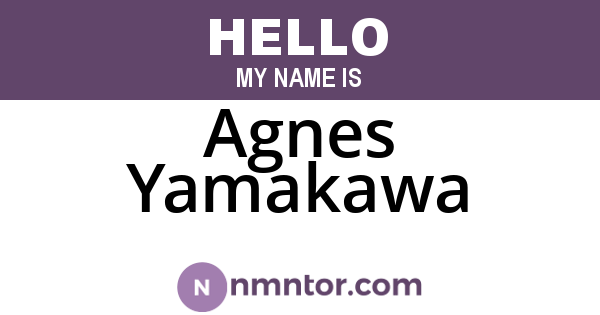 Agnes Yamakawa