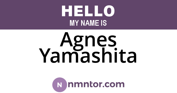 Agnes Yamashita