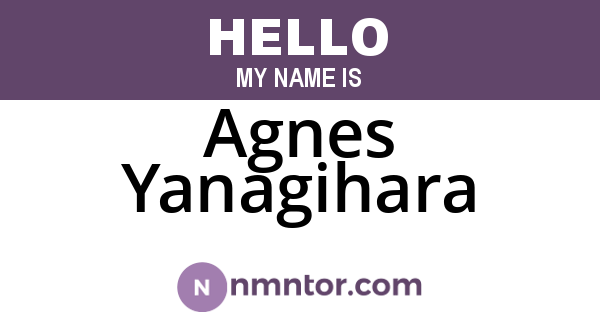Agnes Yanagihara