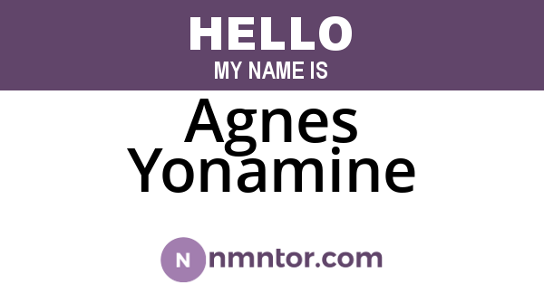 Agnes Yonamine