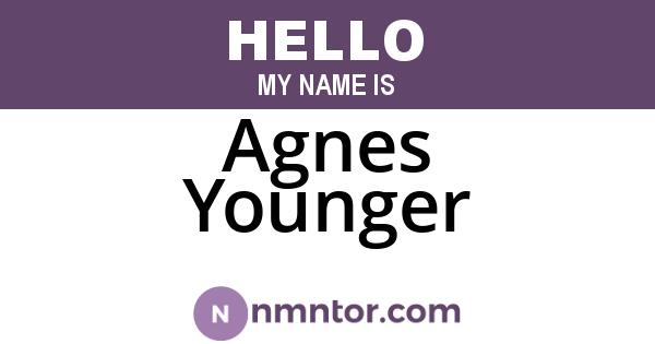 Agnes Younger