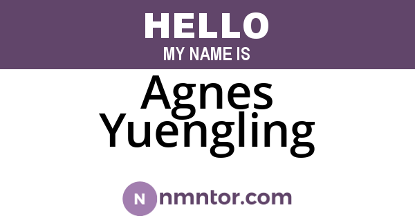 Agnes Yuengling
