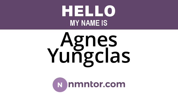 Agnes Yungclas