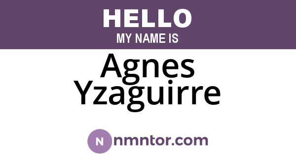 Agnes Yzaguirre
