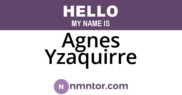 Agnes Yzaquirre