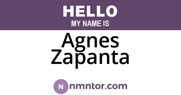 Agnes Zapanta