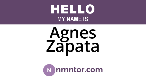 Agnes Zapata