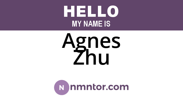 Agnes Zhu