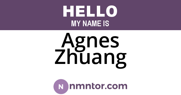 Agnes Zhuang
