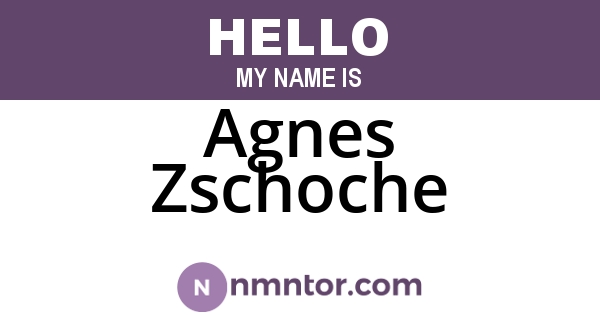 Agnes Zschoche