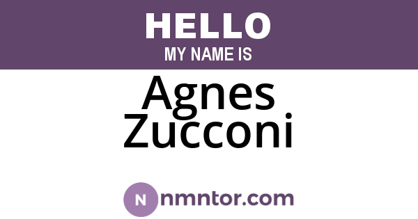 Agnes Zucconi