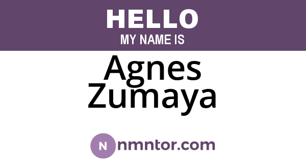 Agnes Zumaya