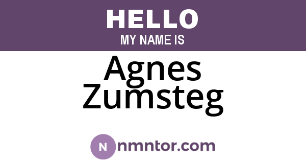 Agnes Zumsteg