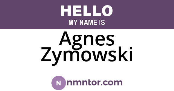 Agnes Zymowski