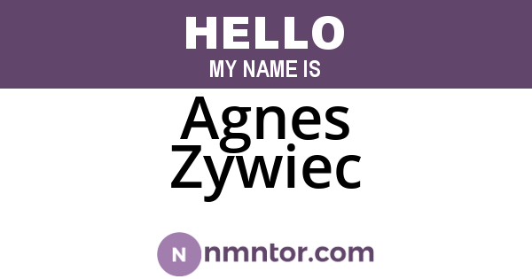 Agnes Zywiec