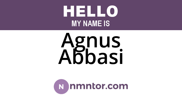 Agnus Abbasi
