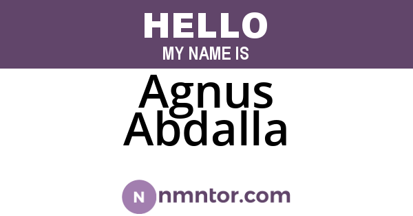 Agnus Abdalla