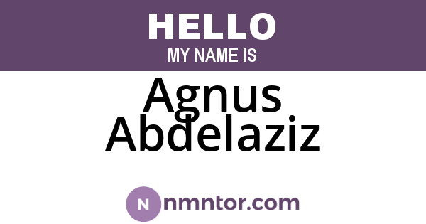 Agnus Abdelaziz
