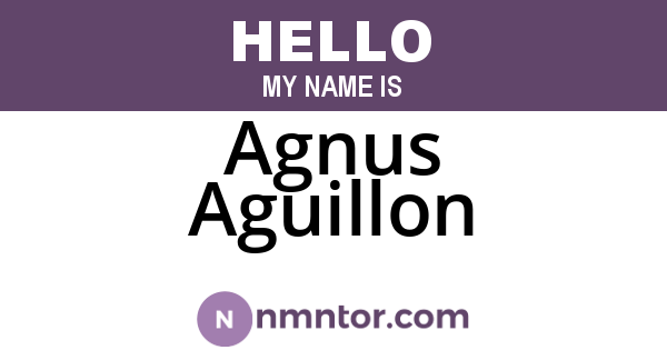 Agnus Aguillon