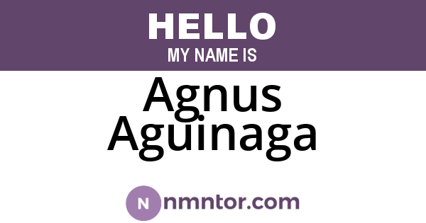 Agnus Aguinaga