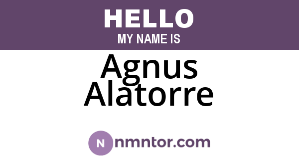 Agnus Alatorre