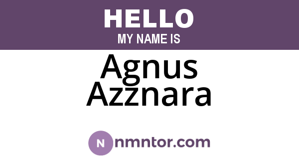 Agnus Azznara