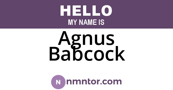 Agnus Babcock