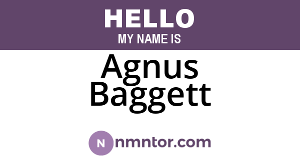 Agnus Baggett