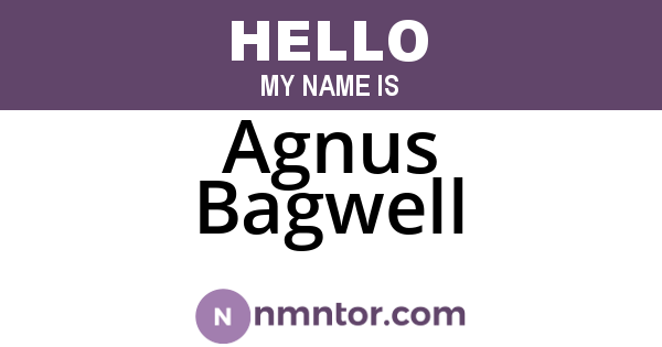 Agnus Bagwell