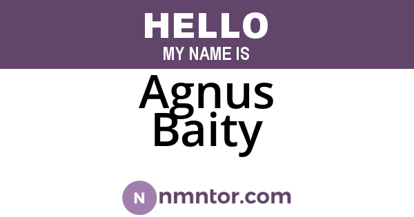Agnus Baity