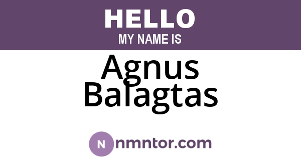 Agnus Balagtas
