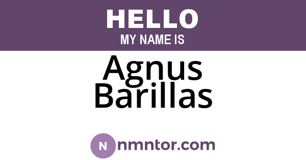 Agnus Barillas