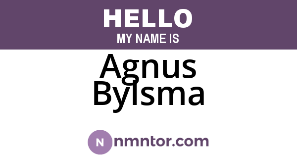 Agnus Bylsma