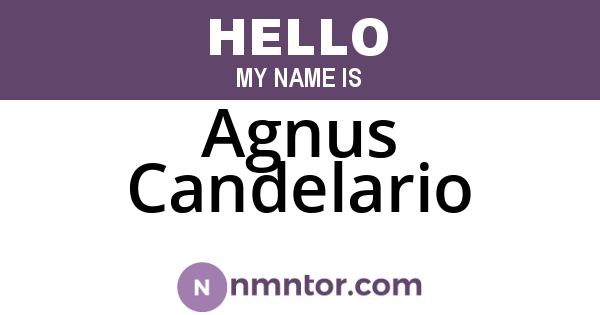 Agnus Candelario